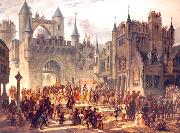 unknow artist Entrance of king Henri II of France in Metz, Germany oil painting reproduction